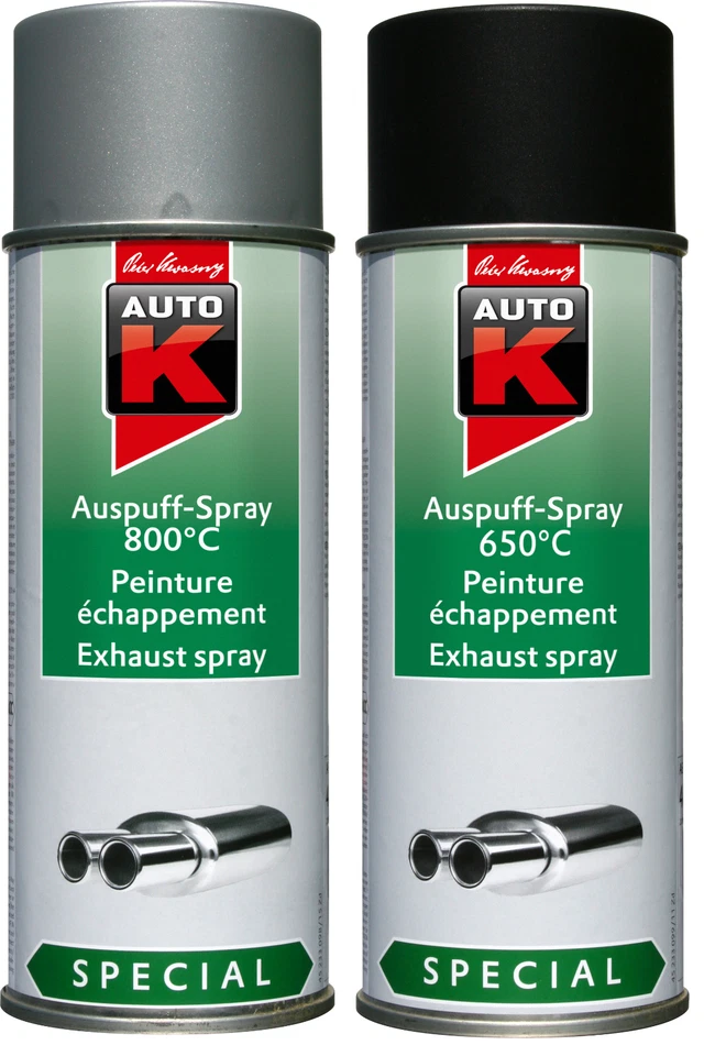 Autok Hitzefest 800°C 650°C silber schwarz Lackspray Sprühlack Auspufflack