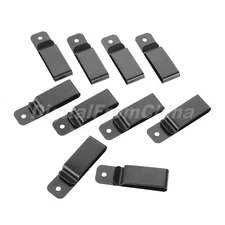 1/5/10Pcs Metal Belt Clip Leather Craft Spring Buckle Sheath Clips Hook Black
