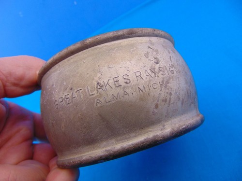 Antique Car Glass Reflector in Steel Housing Looks Unused Needs Bracket Rework - Picture 5 of 22