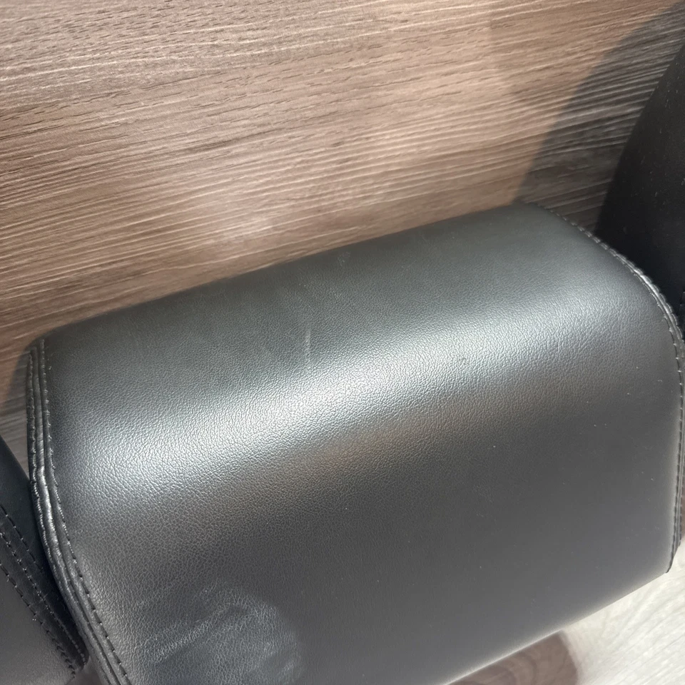 Juego de reposacabezas trasero Infiniti JX35 QX60 2013-2017 SEGUNDA FILA CUERO NEGRO OEM Foto 4 de 4