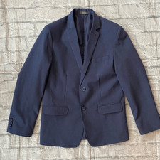 Van Heusen Flex youth boys 16 regular 2 button suit jacket/blazer blue