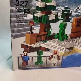 Lego Minecraft The Snow Hideout 21120 Brand New Sealed Back Box Tear Fast Ship