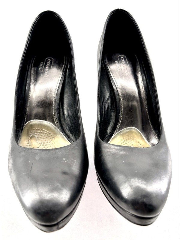 Coach Women's Size 7.5B Black Stiletto Heels