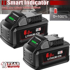 2x For Milwaukee M18 18V Lithium XC 6.0Ah Extended Battery 48-11-1860 M18B6