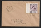 FALKLAND ISLANDS PORT STANLEY LOCAL £1 SILVER WEEDING ON FIRST DAY COVER 1948
