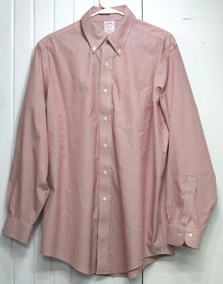 BROOKS BROTHERS Button Up Button-Down Long Sleeve Shirt Men's 2XL (16 - 34)