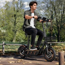 Seated Electric Scooter Adults, 14'' Foldable 22Mph Safe City Commuter E-Scooter