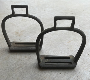 Vintage brass US Dragoon Stirrups, pattern of 1833