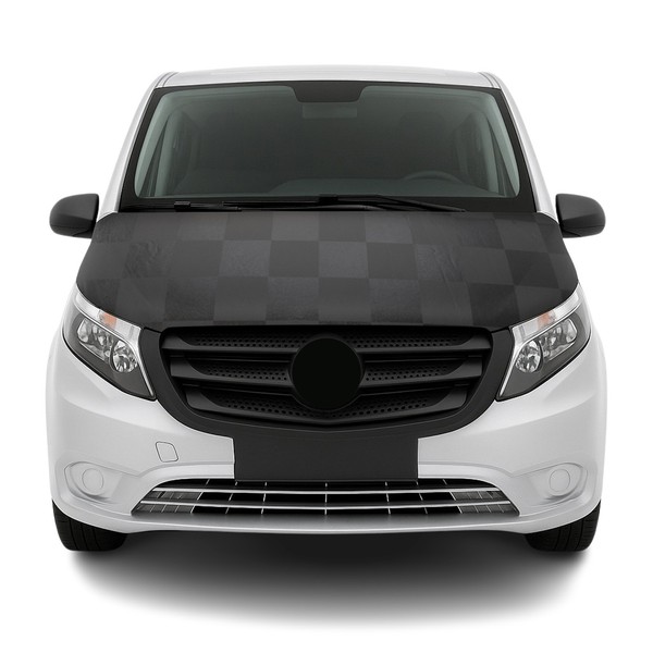 Haubenbra Steinschlagschutz Bonnet Bra FüR Mercedes Vito W447 2014-2026 Kariert-image