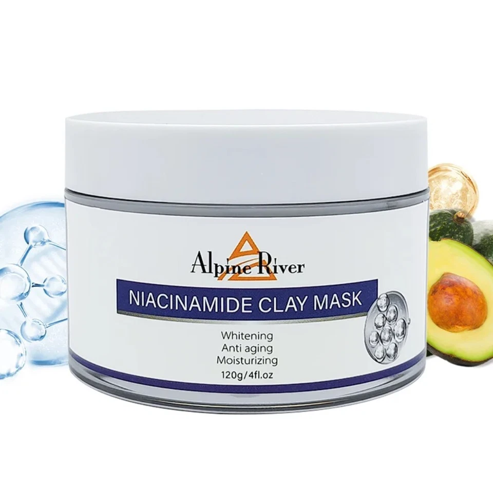 2x50g Turmeric Face Clay Mask Whitening Treat Acne Marks Brightening Deep Pore - Image 3 of 4