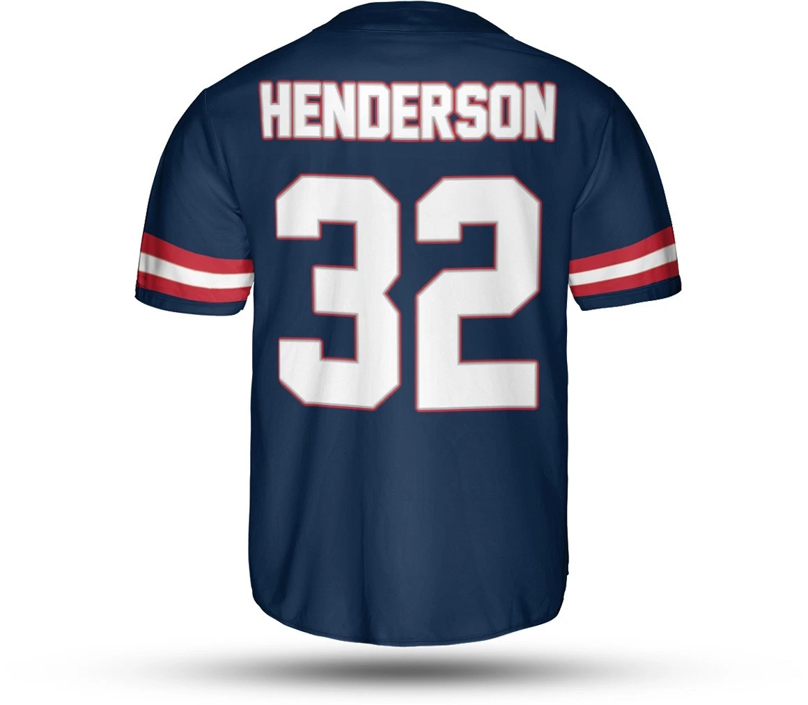 TreVeyon Henderson #32 Name and Number New England Patriots Team