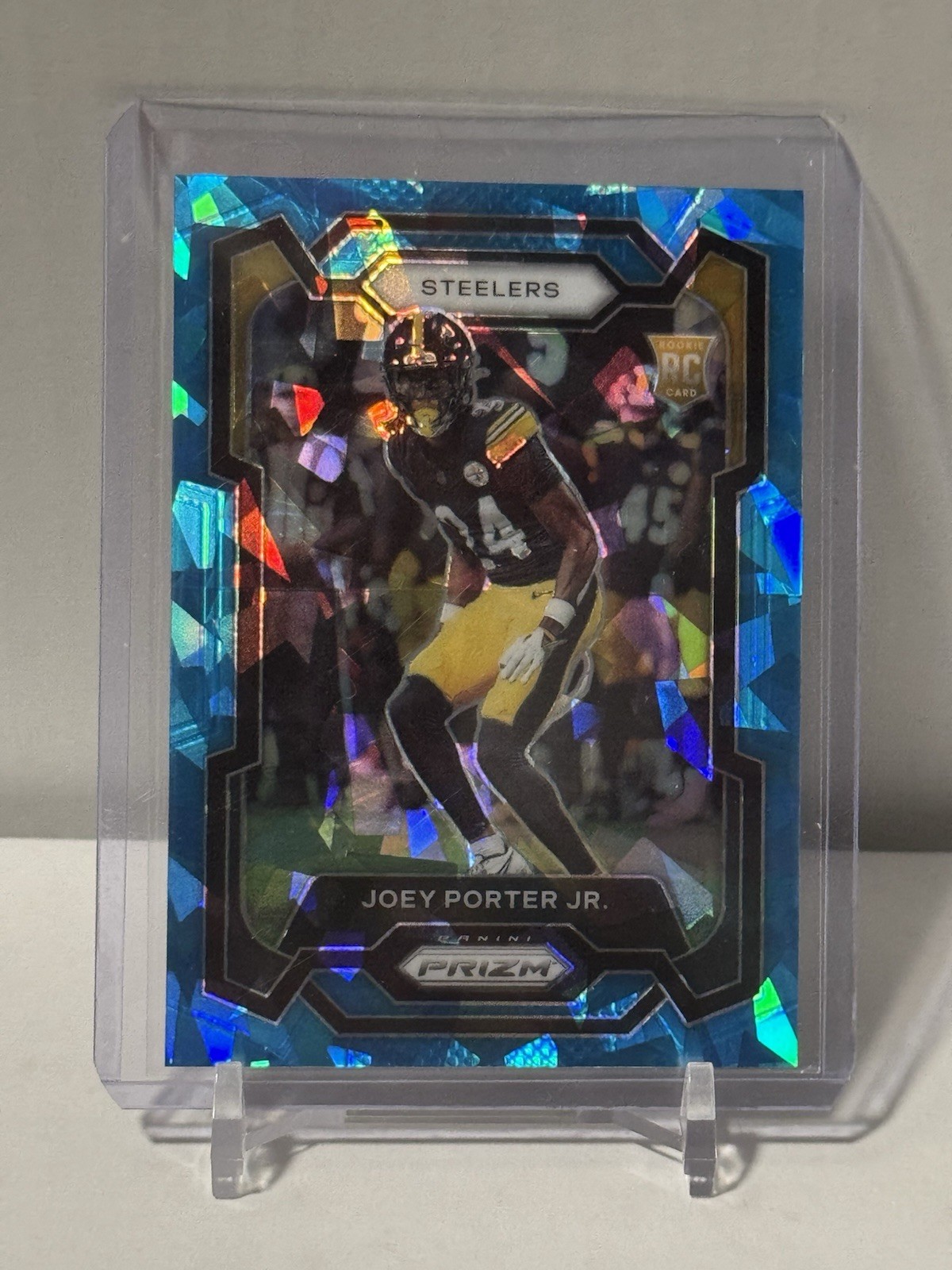 2023 Panini Prizm - Rookies Joey Porter Jr. #386 Blue Ice Prizm /99 (RC)