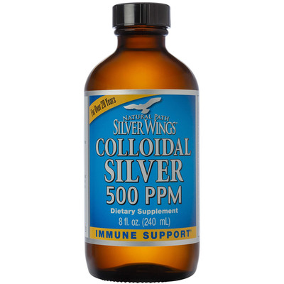 Natural Path Silver Wings Colloidal Silver 500Ppm 2500Mcg Immune Support