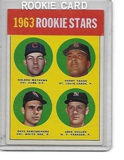 DAVE DeBUSSCHERE rookie card 1963 Topps #54                            NICE CARD. rookie card picture