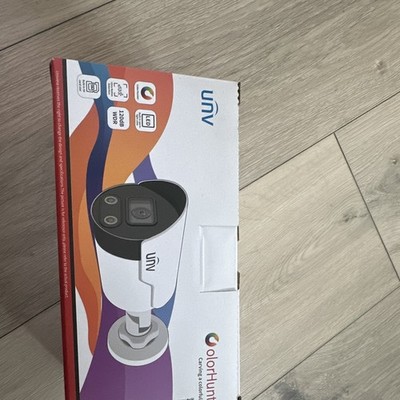 UNV ColorHunter Bullet IP Network 4MP Color Camera WDR Mic White Light