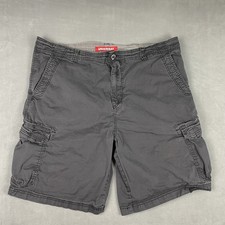 Vintage Unionbay Shorts Men 42 Gray Cargo Streetwear Y2K Outdoors Workwear Solid