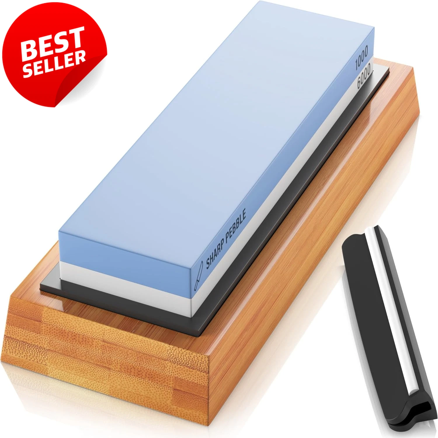 Premium Whetstone Knife Sharpening Stone 2 Side Grit 1000/6000 Waterstone- Whets