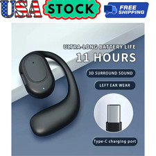 True Wireless Bone Conduction Headphones Bluetooth 5.4 Wireless Headset Earbuds