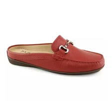 NIB Marc Joseph New York Ocean Drive Mule Red Leather Uppers Women's 6.5