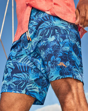 Tommy Bahama Naples Ocean Escape 6-Inch Swim Trunks Size M 90
