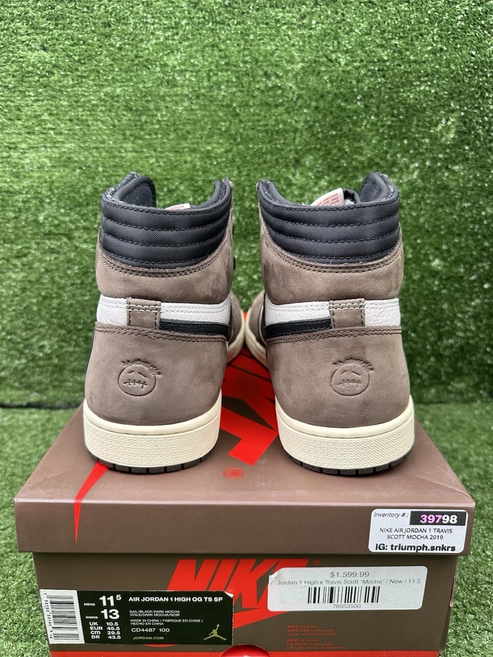 Talla 11.5 - Jordan 1 Retro OG x Travis Scott High Mocha Foto 4 de 4