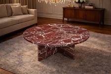 Tavolo In Marmo Rosso Levanto | Consolle Di Lusso Per Decorazione Casa