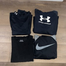 Lot Of 4 Boys XL, 2 Hoodies And 2 LS Shirts, Under Armour, Nike And Realtree