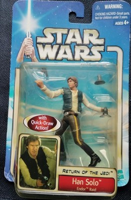 HASBRO Star Wars Sammelfigur Han Solo Collection 1 Return of the Jedi Endor Raid