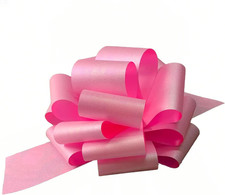 Big Glitter Pink Present Bow 10 inch, 2 Pack - Large Gift Bow for Gift Wrapping