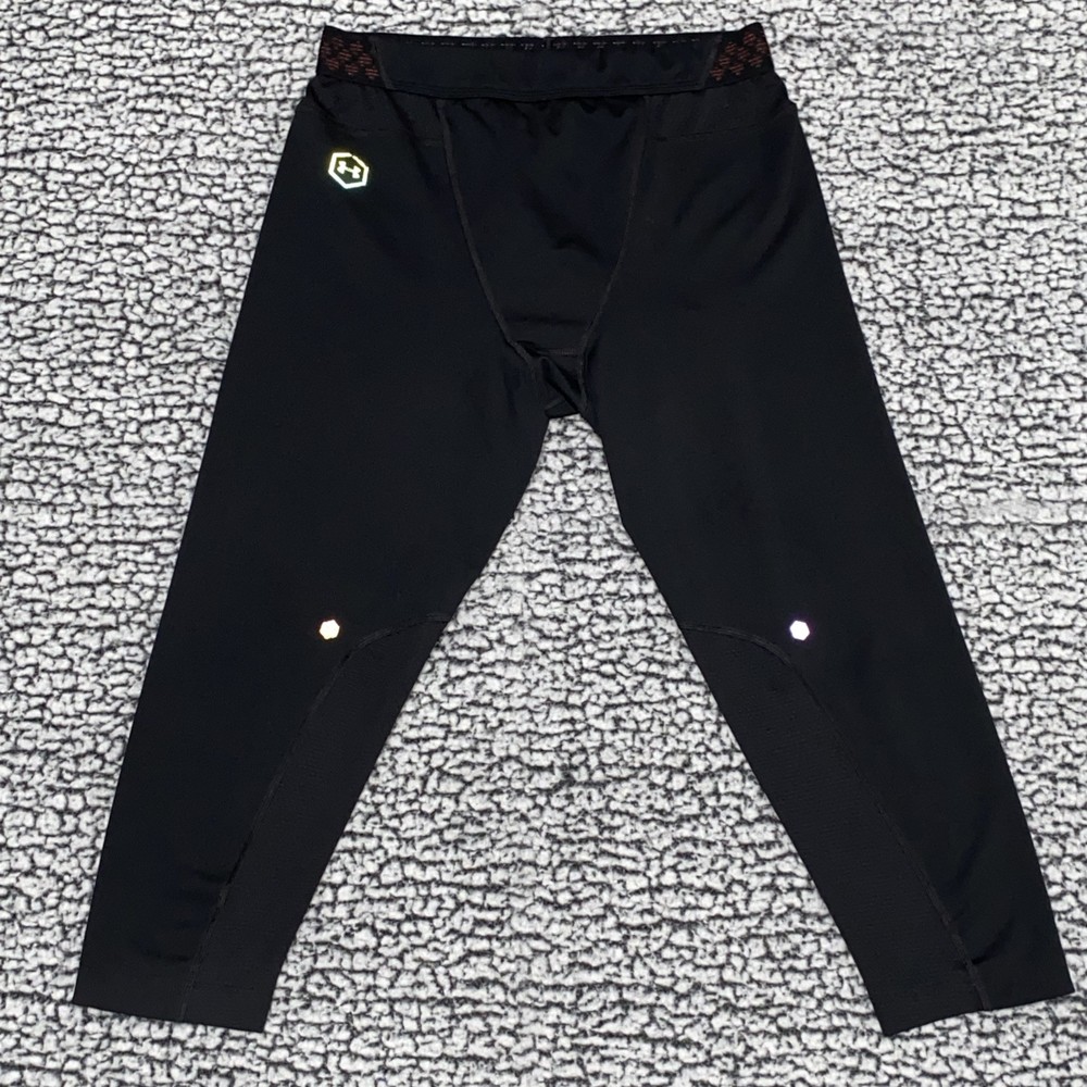 Under Armour Mens Medium RUSH Smartform Compression Leggings Heatgear Tech