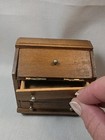 Vintage Dollhouse Furniture Winthrop Style Desk Working Door Drawers 1:12 — photo 3