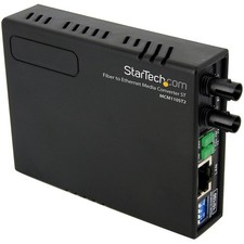 StarTech 10/100 Multi Mode Fiber Copper Fast Ethernet Media Converter ST