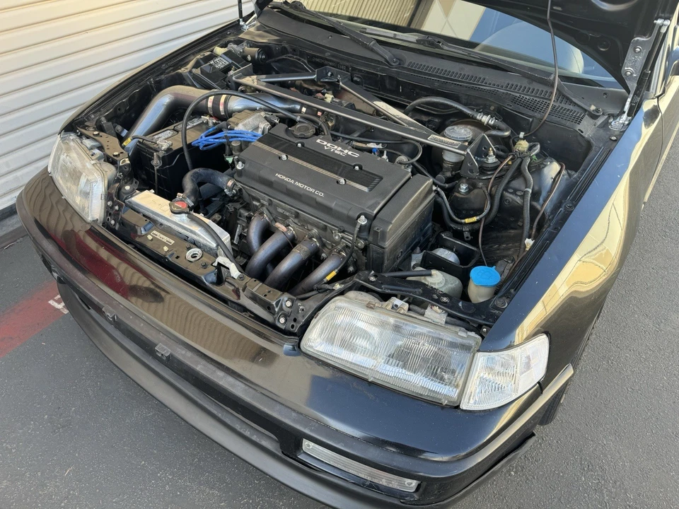 NRG 3pt FRONT STRUT BAR BRACE For HONDA CIVIC HATCH (EF9) / CR-X (EF8) 1988-1991 - Image 3 of 4