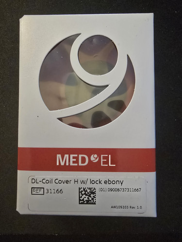 MED EL 31166 DL-Coil Cover H w/o Lock Ebony ***NEW*** never opened