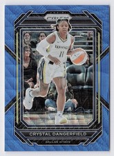2023 Panini Prizm WNBA Crystal Dangerfield #29 Blue Wave Prizm DALLAS WINGS