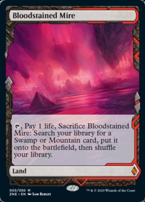 Bloodstained Mire -Foil Light Play MTG Zendikar Rising Expeditions