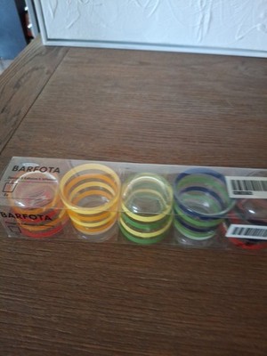 Ikea Barfota Candleholder Set Of 5  Vibrant Colors Tealight 2'' X 2'' 
