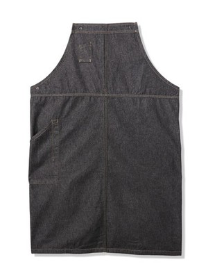 Unisex Berkeley Snap Chef Apron, No Suspenders, Black, Size