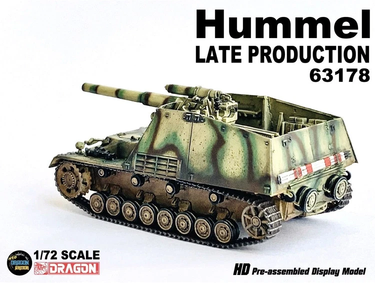1/72 Dragon For Krupp Sd.Kfz.165 Hummel German Army Tank 63178 Finished Model - Image 4 of 4