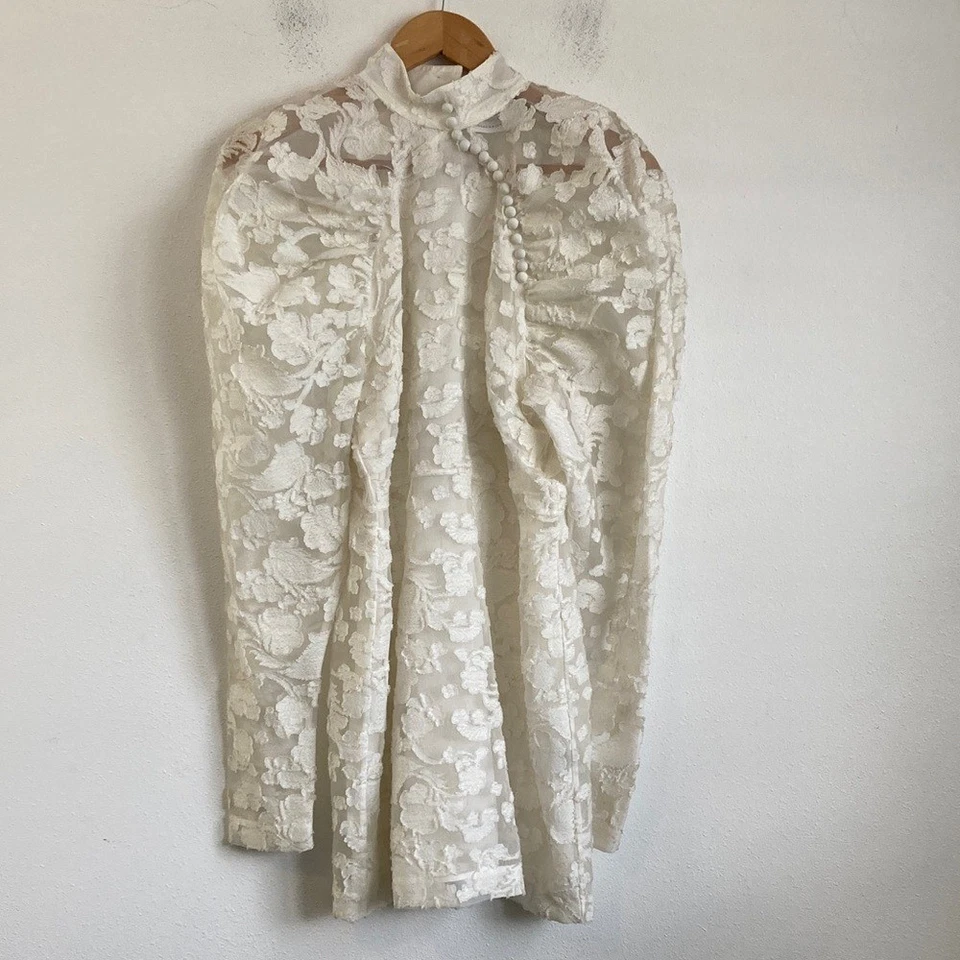 Rotate Birger Christensen Women's Dress Mini White Size 8 - Image 2 of 4