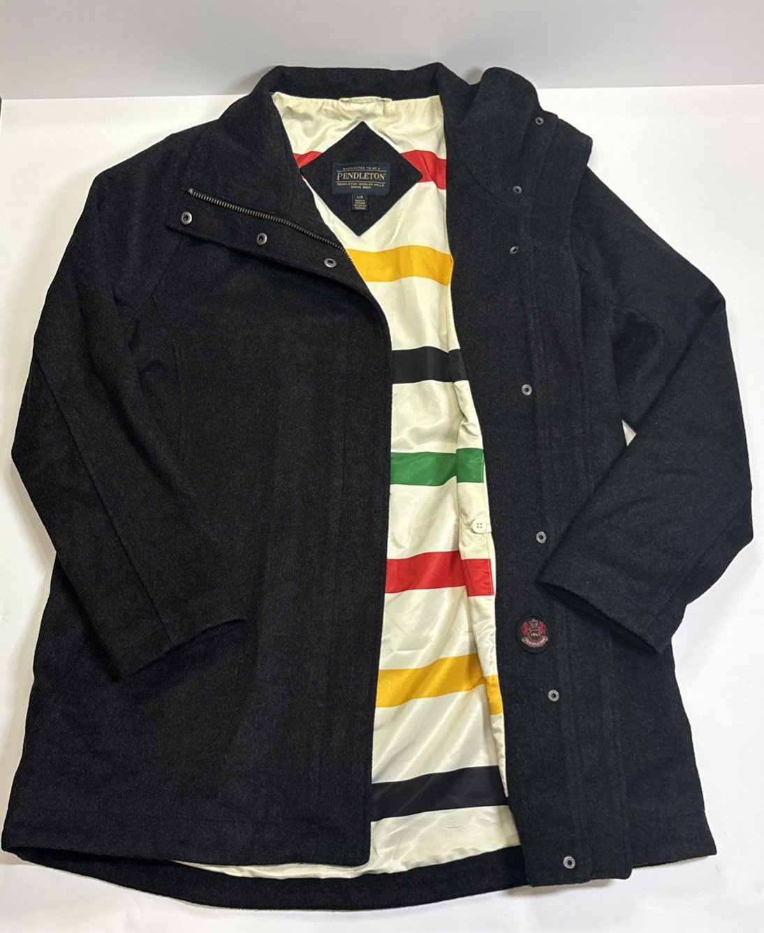 Pendleton Jacket Womens L Cascade Wool Campbell H… - image 1