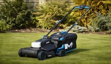 Mac Allister MLM1334 1300W 34cm Corded Rotary Lawnmower 35L Grass Box 10m Lead