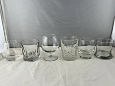 Set of 6 Craft Spirit/Whiskey Tasting Glasses - Snifter, Tumbler, Lowball, Etc.