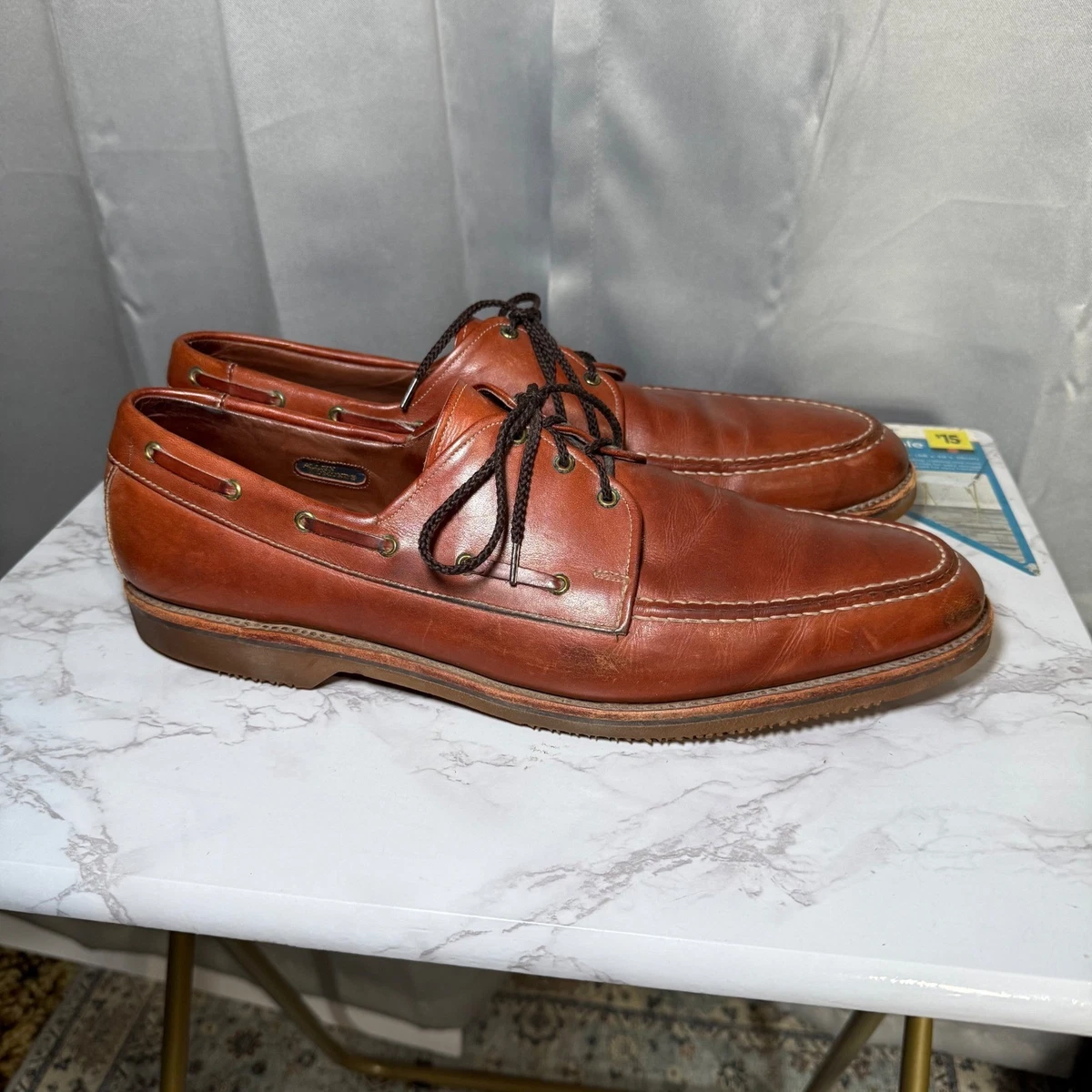 Allen Edmonds Boat Shoe Leather Upper Casual Shoes for Men for