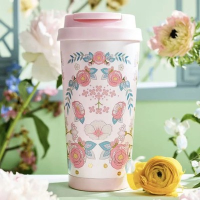 NEW Starbucks China Spring Bloom SS Tumbler   16oz Floral Design, Ideal Gift