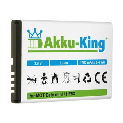 Akku-King Akku für Motorola Defy mini / plus MB526 Photon 4G XT320 CS-MOB855SL