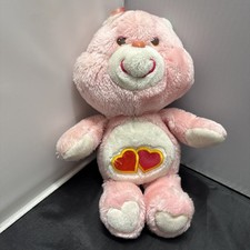 Care Bears Love A Lot Pink Bear Two Hearts 12'' Plush Soft Lovely Stuffed Toy