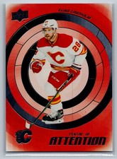 2022-23 Upper Deck #CA-8 Elias Lindholm Centre of Attention