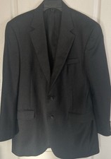 Jos. A. Bank Mens Blazer Sport Coat Gray Wool/Cashmere 43L