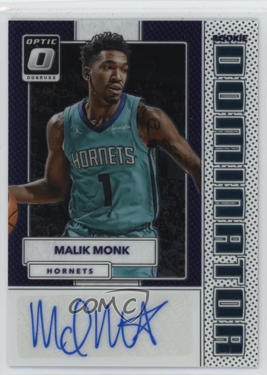 2017 Panini Donruss Optic Rookie Dominator Signatures /49 Malik Monk Auto RC 6m7